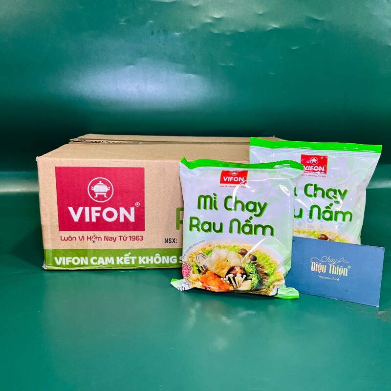 Mì Chay Rau Nấm Vifon – Thùng 30 Gói, Tiện Lợi Thanh Đạm